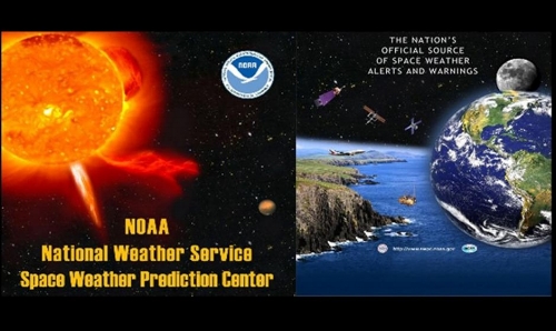 Swipsy tracks the Sun's emissions. Image credit:&nbsp;The emblem of  NOAA/NWS &nbsp;Space Weather Prediction Center .&nbsp;